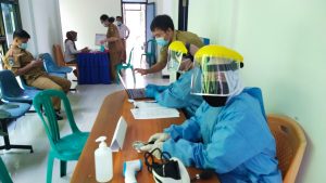 Pelaksanaan Vaksinasi Covid Bagi Nakes Puskesmas Bunguran Selatan